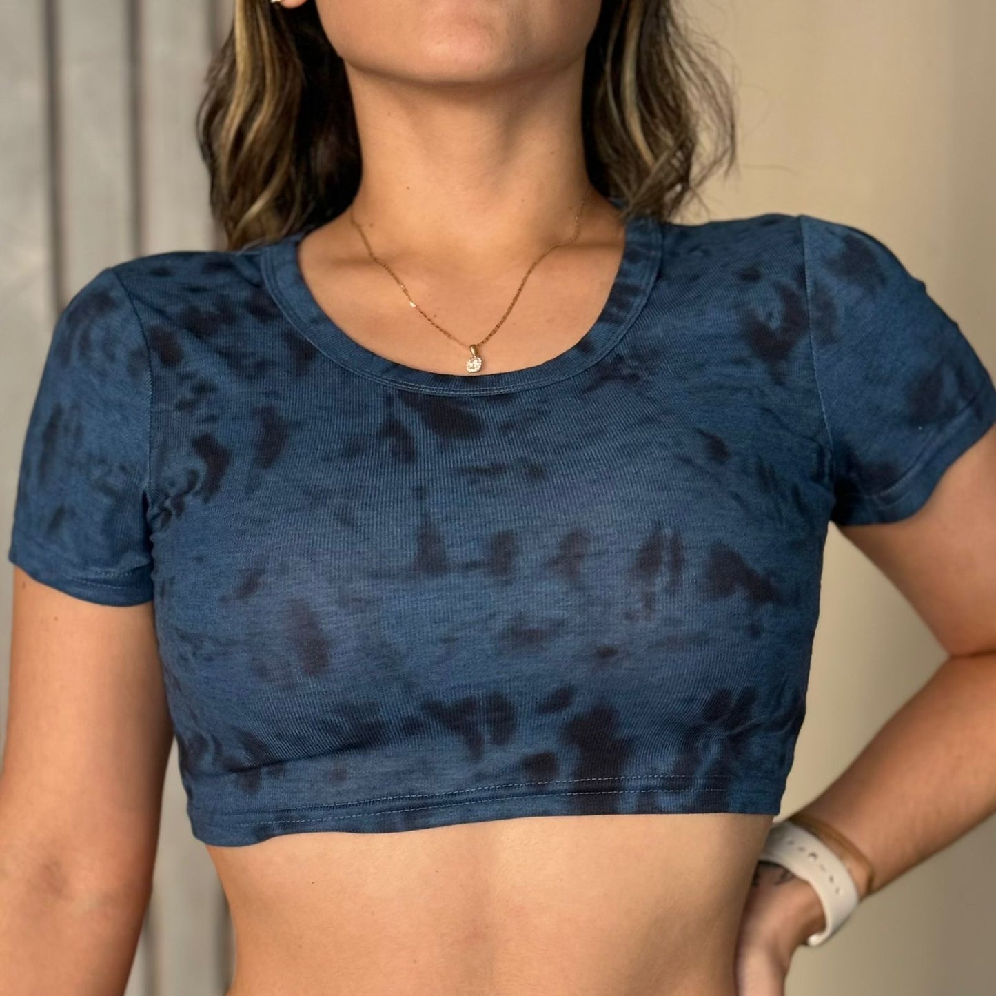 Crop Top Manga Tie Dye