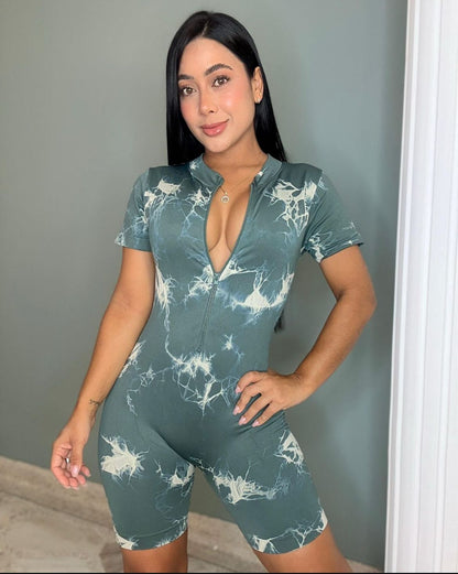 Enterizo Corto Tie Dye Cierre